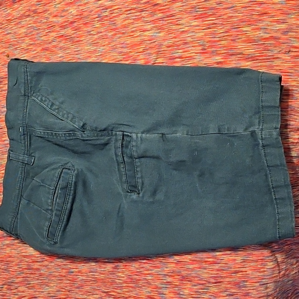 Mens Shorts Flat Frint Green-blue